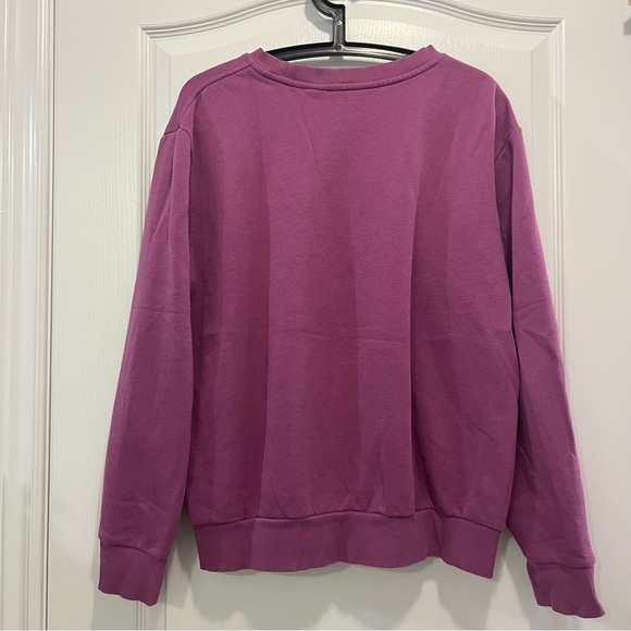 Calvin Klein Jeans Men’s Logo Crewneck Sweatshirt Purple Size Medium - Picture 2 of 5
